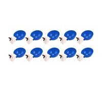 AMONIDA Automatic Chicken Water Cups 10 Pcs Safe Easy to Connect Drinking Bowl for Poultry Chickens Ducks Geese (Big Blue Bowl)