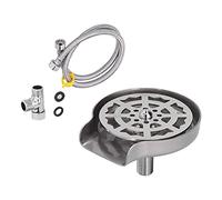 AMONIDA Automatic Stainless Steel Glass Rinser for Home Hotel Bar Kitchen Sink, High Pressure Cup Washer, and Clean, Suitable for Glass/Mug/Cup, 5.6x3.1in
