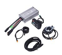 AMONIDA Bicycle Lithium Battery Conversion Kit Durable 22A Controller with LED Display for Electric Scooters and Folding Bikes