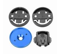 AMONIDA Bike Computer Holder Mount, Stem Cap Odometer Mount for Bicycle Speedometer, Aluminum Alloy 28.6mm, Ideal for Cateye Bryton (Blue)