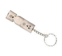 AMONIDA Bird Ultrasonic Training Whistle Durable Portable Stainless Steel for Parrots and Cockatiels 1 Unit (Double Tube)