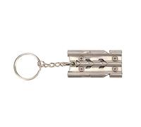 AMONIDA Bird Ultrasonic Training Whistle Durable Portable Stainless Steel for Parrots and Cockatiels 1 Unit (3 Pipe)