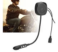 AMONIDA Bluetooth 5.0 Motorcycle Headset Hands-Free Call Earphone for Riding Motorcycles Black 2 Units