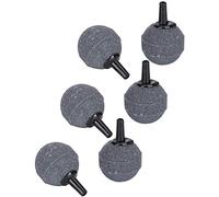 AMONIDA Bubble Diffuser Sandstone Aeration Air Stone for Aquarium Fish Tanks Pump Oxygenation 6 Balls Round Stones 1.0in for Fish Tank