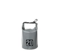 AMONIDA Bucket Bag Dry Bag Modern Lightweight for Rafting Camping and Outdoor Activities - Durable PVC Material (20L Grey)