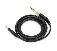 AMONIDA Cable Replacement for Technica ATH-M50X M40X M70X Headset Twisted Pair 6.35mm Adapter 2 Meters Black