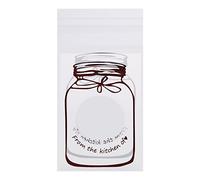 AMONIDA Candy Bags Lovely Plastic Gift Packaging 100pcs for Party Supplies Ideal for Birthdays Weddings 4 Colors 10 X 7cm (7 * 10+3 White)