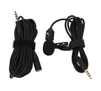 AMONIDA Cardioid Lavalier Microphone for Clear Sound Recording Clip On Lapel Mic for Live Broadcast Interviews Vlog 4m Extension Cord