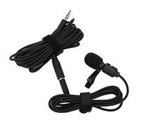 AMONIDA Cardioid Lavalier Microphone for Clear Sound Recording Clip On Lapel Mic for Live Broadcast Interviews Vlog 4m Extension Cord