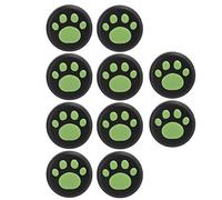 AMONIDA Cat Joystick Rocker Cap, Soft Silicone Thumb Grips Cover, Protects for/Lite, 10 Pcs Red Claw on Black (Green claws on black background)