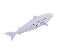 AMONIDA Cat Silicone Fish Toy Interactive Catnip Molar Teeth Cleaning Toy for Loneliness Elimination Green 6.10inch (Purple)