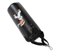 AMONIDA Children Boxing Sandbag with Zipper Closure for Kid Sanda Muay Thai Training, Red and Black Color, 53cm Size, Perfect for Children and Teenagers (60cm)