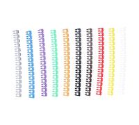 AMONIDA Clip On Cable Marker Colorful Number Wire Label Tubes for Easy Cable Identification At Home or Office - 10 Strips
