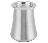 AMONIDA Coffee Powder Sieve, 304 Stainless Steel Sifter Container with Non Slip Base for Even Extraction, Brushed Easy to Use, Black (Sanding Original Color)