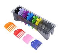 AMONIDA Colorful Hair Cutting Tools Guide Comb Set for Precise Haircuts for Home or Professional Use, High Temperature-Resistant for Most Electric Clippers