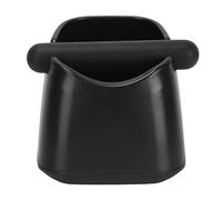 AMONIDA Compact Coffee Knock Box Durable Anti Slip Bin for Coffee Ground Disposal in Cafe Restaurant or Home 5.4in (Black)