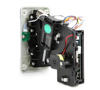 AMONIDA Comparative Coin Selector Box Acceptor with LED Light for Game Machines, Accurate Scoring, Flip Cover Design, 1 Unit (Silver)