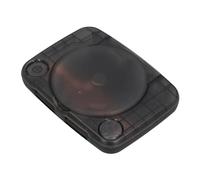 AMONIDA Console Replacement Shell for Translucent Retro Case Lightweight Design Compatible with SCPH 001 101 102 103 All Versions (Transparent Black)