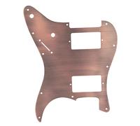 AMONIDA Copper HH Pickguard & Back Plate Set for ST Guitar - Durable and Beautiful, Protects Guitar Body, Perfect Fit for Double Coil Pickups, 28cm X 22cm