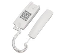 AMONIDA Corded Phone Wall Mounted ABS Telephone with Volume Control and Redial Function for Home Office Hotel (White)