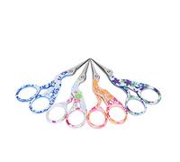 AMONIDA Crane-Shaped Scissors with Luxurious Design for Embroidery Sewing Crafting 4-Pcs Set Stainless Steel 3.5in