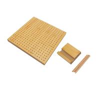 AMONIDA Crochet Blocking Board with Fine Sanding, Reusable Wooden Board for Crochet Blocking with Pins for Beginners and Moms, Synthetic Wood, 1 X, 6 X Pins (Synthetic Tree)