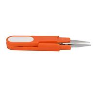 AMONIDA Cross-Stitch Snip Scissors, Portable Thread Cutter with Safety Cover for Embroidery and Crafting, 1 Unit (Orange)