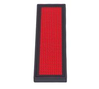 AMONIDA Custom LED Name Badge, Personalized LED Name Tag, Programmable Badge 12x48 Pixels Red Sign with Detachable Magnet & Pin, Ideal for Trade Show, Party & APP Control,