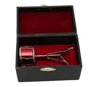 AMONIDA Delicate Miniature Snare Drum Set Realistic Appearance for Music Lovers and Dollhouse Display 3.7in