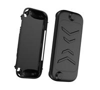 AMONIDA Detachable Protective Game Console Housing Case, Ergonomic Design TPU Plastic Materials, Easy Charging & Heat Dissipation Built in Strap & Handle, for 2 (Black)