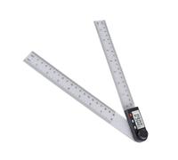 AMONIDA Digital Angle Finder Ruler High Accuracy with LCD Display for Woodworking and Machining 28cm ABS Material