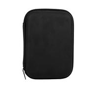 AMONIDA Digital Storage Case Lightweight and Durable for Digital Accessories Organization on Travel, EVA + PU Leather, 14 X 10 X 3.5cm (Black)
