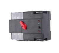 AMONIDA Din Rail Mounted Dual Power Toggle Controller, Automatic Transfer Switch 100A 3P ATS, Ideal for PZ30 Box