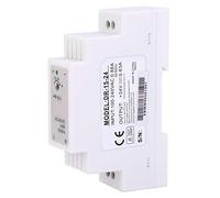 AMONIDA DIN Rail Power Supply, DR 15 24 24V 0.63A Single Output PWM Power Supply, Compact Modular Structure with Retardant Housing, Ideal for Industrial Control Equipment