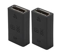 AMONIDA Displayport Extender Durable Displayport Coupler for Desktops and Game Consoles Compact ABS 2 Units