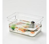 AMONIDA DIY Fish Tank Clear Aquarium Decoration for Living Room, Stylish and Easy to Clean, High Transparent PET, 1 X Fish Tank (Small Size)