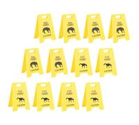 AMONIDA Dog Vomit Sign, Playful Design Plastic Indoor Outdoor Pet Vomit Warning Sign, Accurate Location Marker, Ideal for Homes, Gardens, Parks & Pet Friendly Areas (Yellow)