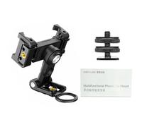 AMONIDA Double Cold Shoe Phone Holder Adjustable 360° Rotatable Clip Mount for Smartphone Video Calls