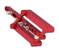 AMONIDA Dowelling Jig Adjustable Durable Aluminum Alloy Hole Positioner for Woodworking Projects, 6/8/10mm Drill Bushing, 1 Unit