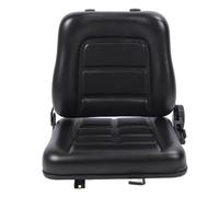AMONIDA Dozer Fit for Seat Ergonomic Adjustable with Enhanced Comfort for Excavator Forklift Mower Black PVC Artificial Leather (PVC Artificial Leather + Metal 2)