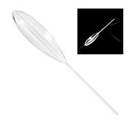AMONIDA Durable 5pcs Clear Plastic Bombarda Bobbers for Fishing Floats Sinking Action 5g to 20g (5g)