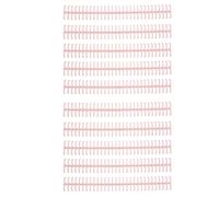 AMONIDA Durable Binding Spines for Loose Leaf Compilation with 10Pcs Long-Lasting Plastic Coils for Students and Teachers 1/2in Diameter (Coccineous Pink)