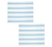 AMONIDA Durable Binding Spines for Loose Leaf Compilation with 10Pcs Long-Lasting Plastic Coils for Students and Teachers 1/2in Diameter (Light Blue)