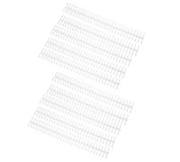 AMONIDA Durable Binding Spines for Loose Leaf Compilation with 10Pcs Long-Lasting Plastic Coils for Students and Teachers 1/2in Diameter (White)