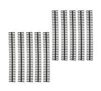 AMONIDA Durable Binding Spines for Loose Leaf Compilation with 10Pcs Long-Lasting Plastic Coils for Students and Teachers 1/2in Diameter (Black)