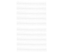 AMONIDA Durable Binding Spines for Loose Leaf Compilation with 10Pcs Long-Lasting Plastic Coils for Students and Teachers 1/2in Diameter (Transparent Color)