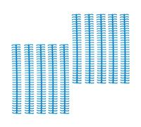 AMONIDA Durable Binding Spines for Loose Leaf Compilation with 10Pcs Long-Lasting Plastic Coils for Students and Teachers 1/2in Diameter (Blue)
