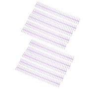 AMONIDA Durable Binding Spines for Loose Leaf Compilation with 10Pcs Long-Lasting Plastic Coils for Students and Teachers 1/2in Diameter (Purple)
