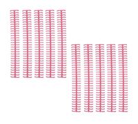 AMONIDA Durable Binding Spines for Loose Leaf Compilation with 10Pcs Long-Lasting Plastic Coils for Students and Teachers 1/2in Diameter (Pink)