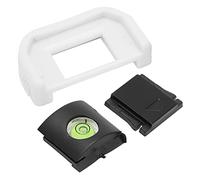 AMONIDA EF Digital Camera Viewfinder Protective Eye Cup Durable Rubber Plastic Eyeshade Protector Accessory for 760D 750D 700D 650D 600D 505D 500D Kits (White)